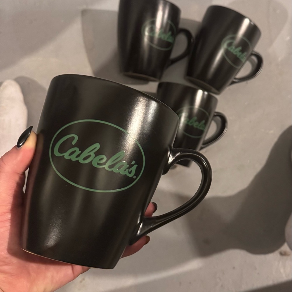 Black and green XL Cabela’s Mug